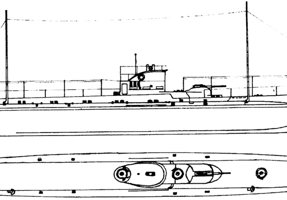 Корабль NMS Delfinul [Submarine] - Romania (1942) - чертежи, габариты, рисунки